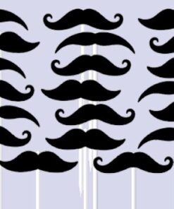 20 pics à cocktail ou cupcakes "moustache"
