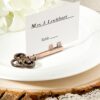 Clé vintage marque place porte nom table mariage