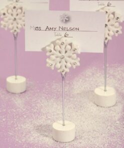 Flocon de neige, porte nom menu photo