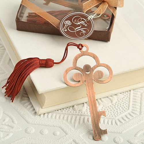 Marque page clé vintage bronze cadeau mariage Marque page clé vintage bronze cadeau mariage