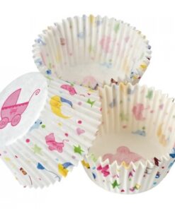 100 caissettes à cupcakes thème baby shower