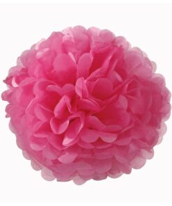 3 pompons camaïeu de rose