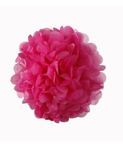 3 pompons camaïeu de rose