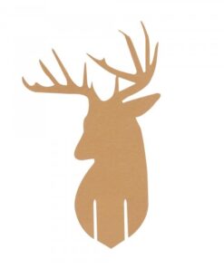 Cerf doré nominettes pour verre Noël confettis table