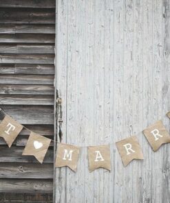 Location guirlande Just Married vintage jute 2M50