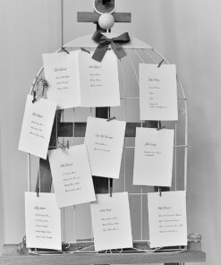 LOCATION Cage à oiseau blanc métal mariage