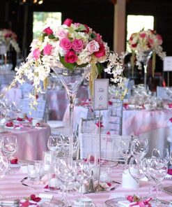 LOCATION vase martini H70cm centre de table