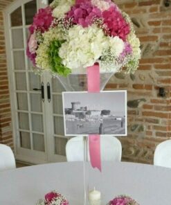 LOCATION vase martini H70cm centre de table