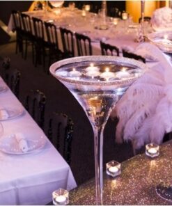 LOCATION vase martini H70cm centre de table