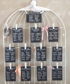 LOCATION Cage à oiseau blanc métal mariage