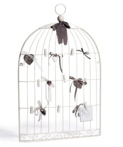 LOCATION Cage à oiseau blanc métal mariage