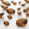 Perles Diamant de table marron chocolat (6-12mm)