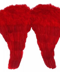 Grandes ailes d'anges rouge 52cm x 45cm
