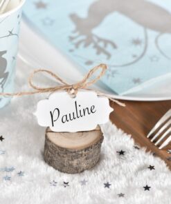 Location marque place rondin bois fente résine
