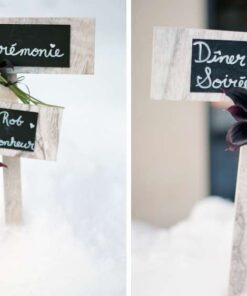 Location flèche bois ardoise à planter