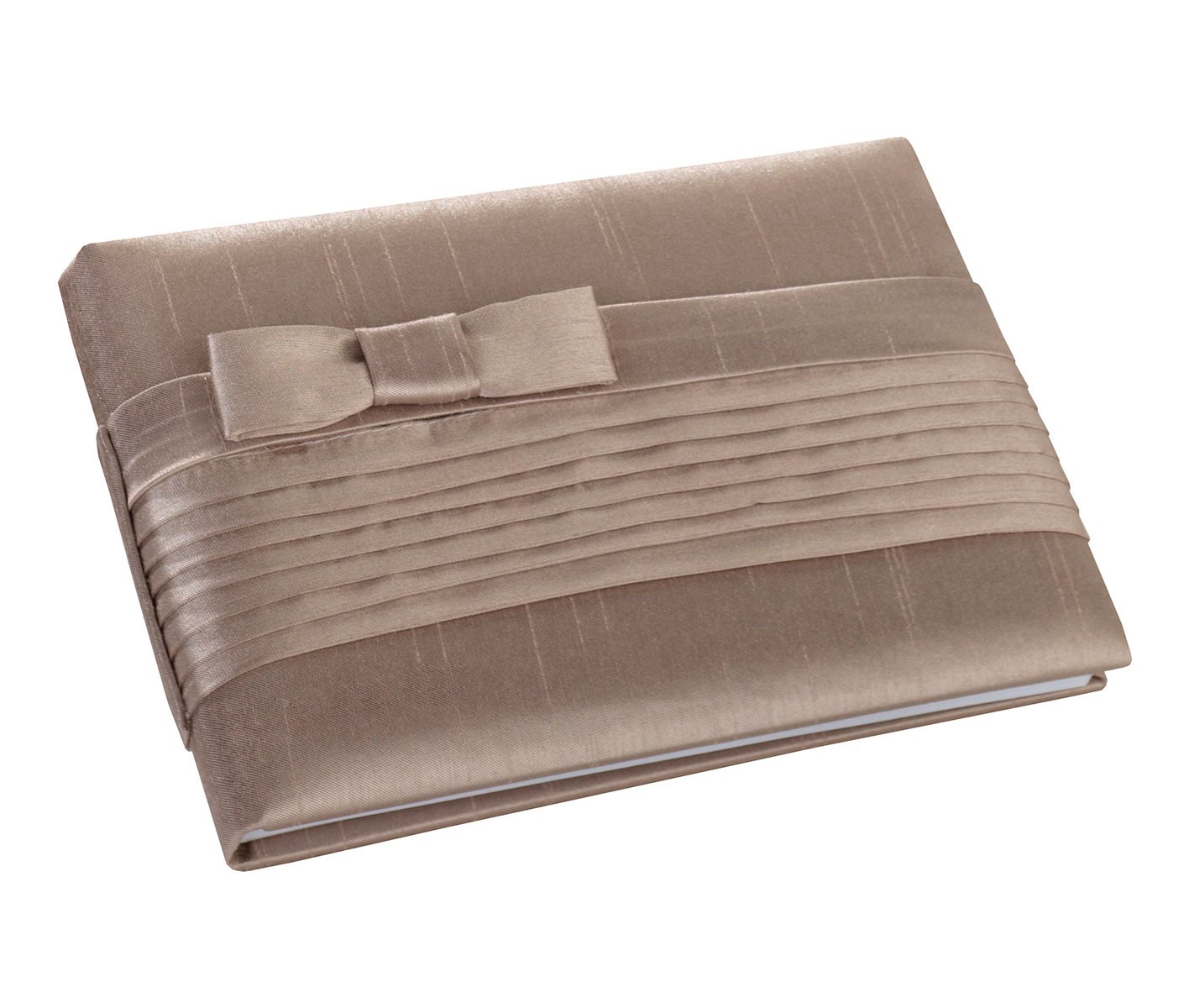 Livre d'or taupe en satin taupe nude Livre d'or taupe en satin taupe nude