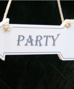 Panneau directionnel mariage flèche "Party"