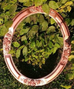 Location encadrement oval rose gold cuivré