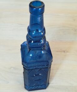 Location bouteille vintage vase bleu roi soliflore cobalt