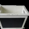 Location caisse corbeille panier bois blanchi ardoise