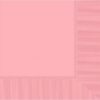 20 petites serviettes cocktail rose bébé
