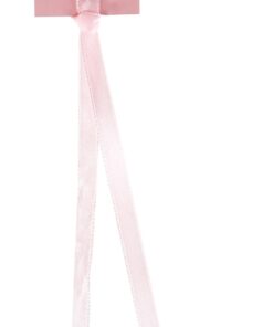 12 Etiquette avec ruban marque place rose clair