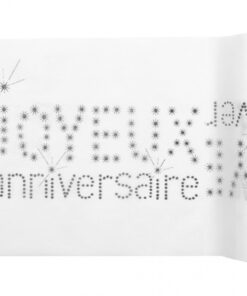 Chemin de table Joyeux Anniversaire intissé 5M