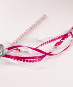 Ruban coeur rose fuchsia bobine 5 mètres