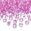 Perles diamant de table rose bébé 12mm