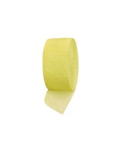 Guirlande papier crepon serpentin jaune