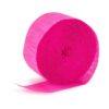 Guirlande papier crepon rose fuchsia serpentin