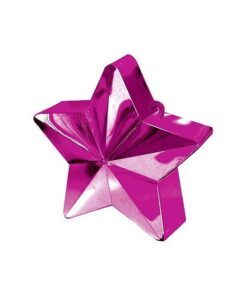 Poids pour ballons étoile rose vif fuchsia
