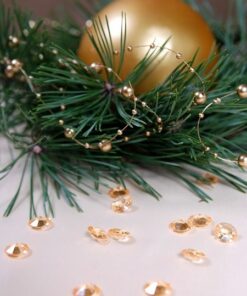 Perles Diamant de table, gold or 12mm