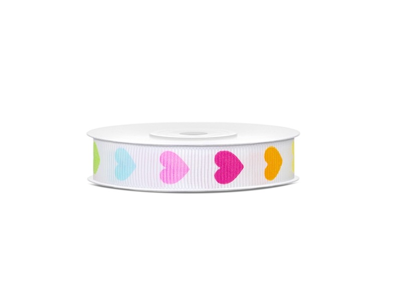 Ruban coton grosgrain coeurs mariage baby shower Ruban coton grosgrain coeurs mariage baby shower