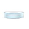 10M Ruban rayé blanc bleu Tiffany coton 18mm
