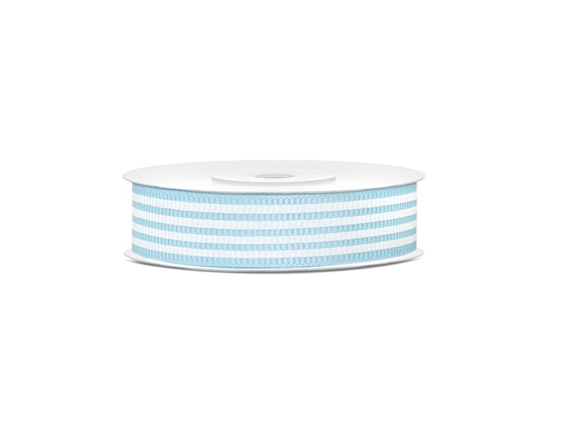 10M Ruban rayé blanc bleu Tiffany coton 18mm 10M Ruban rayé blanc bleu Tiffany coton 18mm