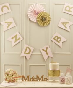 Guirlande candy bar rose pastel or glitter 2M