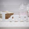 Lettres deco LOVE en bois blanc