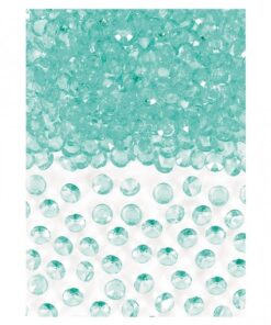 Confettis perles diamant vert menthe pastel 6mm