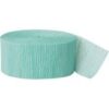 Guirlande papier crepon vert menthe 9m