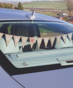 Guirlande JUST MARRIED kraft pour voiture mariés