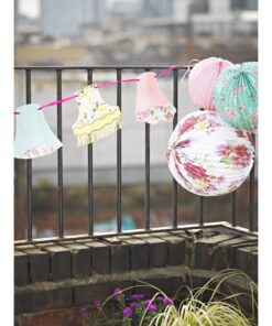 3 lanternes lampion flower liberty shabby tea party