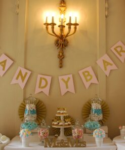 Guirlande candy bar rose pastel or glitter 2M