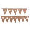 Guirlande JUST MARRIED kraft pour voiture mariés
