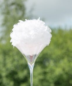 Location boule de plumes 30 cm blanc