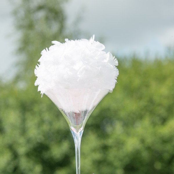 Location boule de plumes 30 cm blanc Location boule de plumes 30 cm blanc