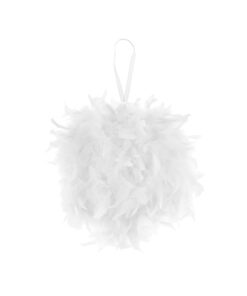 Location boule de plumes 30 cm blanc