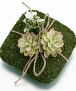 Coussin pour alliance mousse fleur artificelle