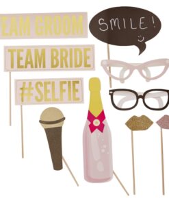 Kit Photobooth mariage pastel glitter