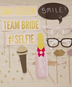 Kit Photobooth mariage pastel glitter